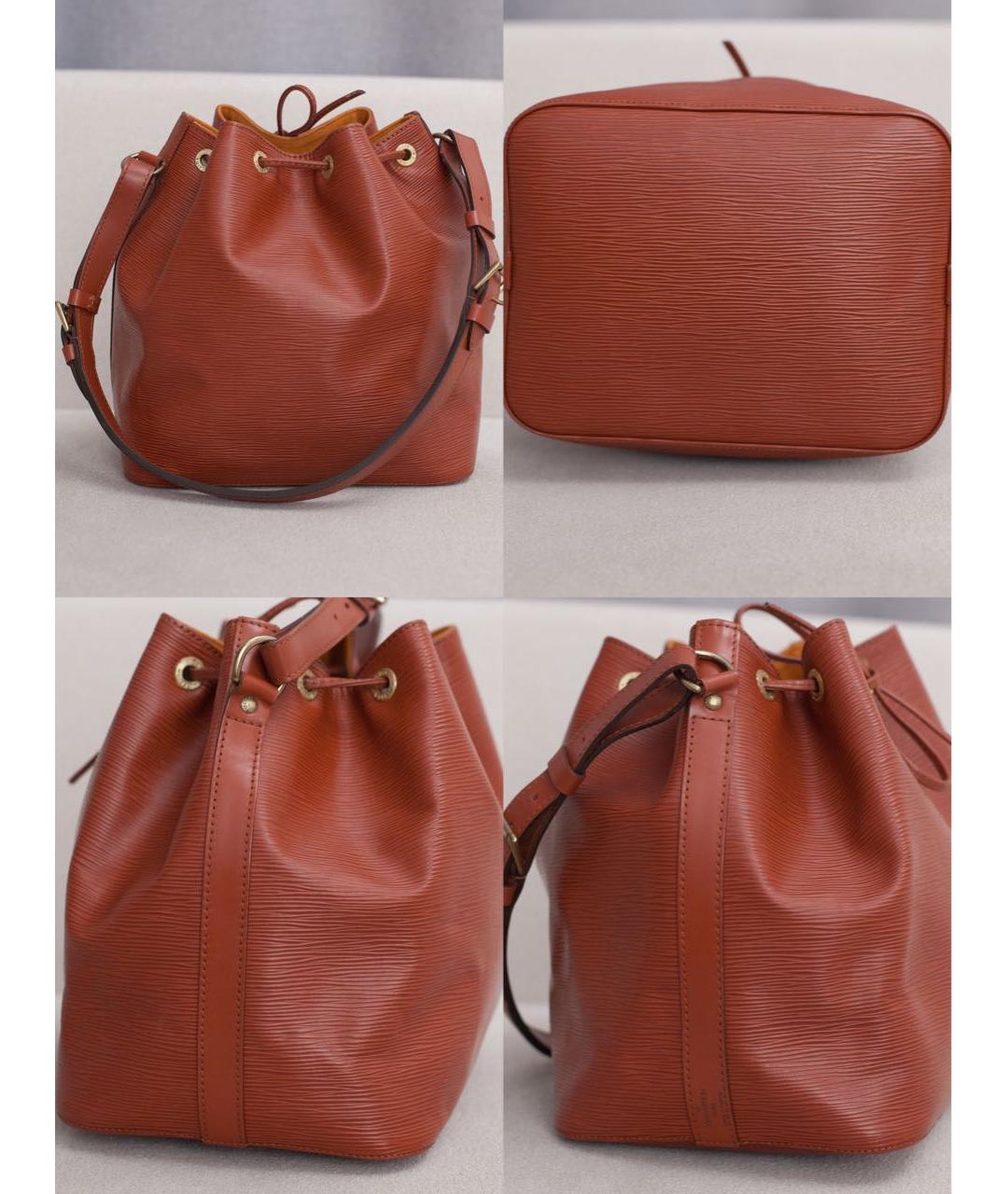 LOUIS VUITTON Кожаная сумка с короткими ручками, фото 5