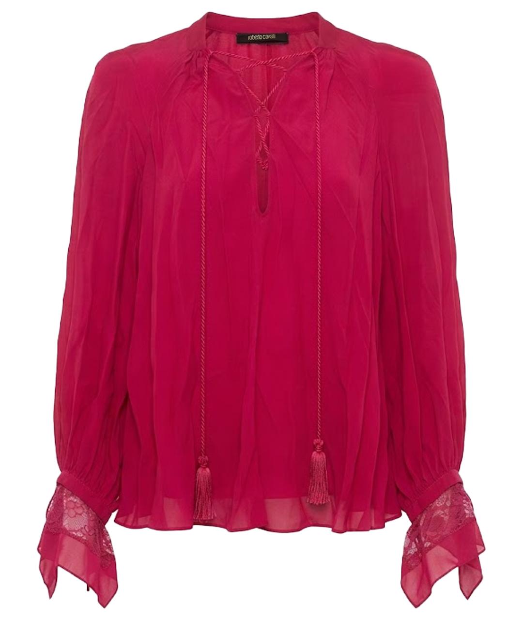 ROBERTO CAVALLI Фуксия шелковая блузы, фото 1