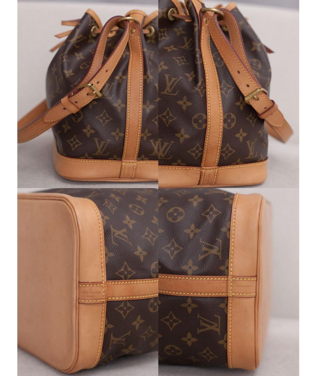 LOUIS VUITTON Коричневая сумка с короткими ручками из канвы, фото 6