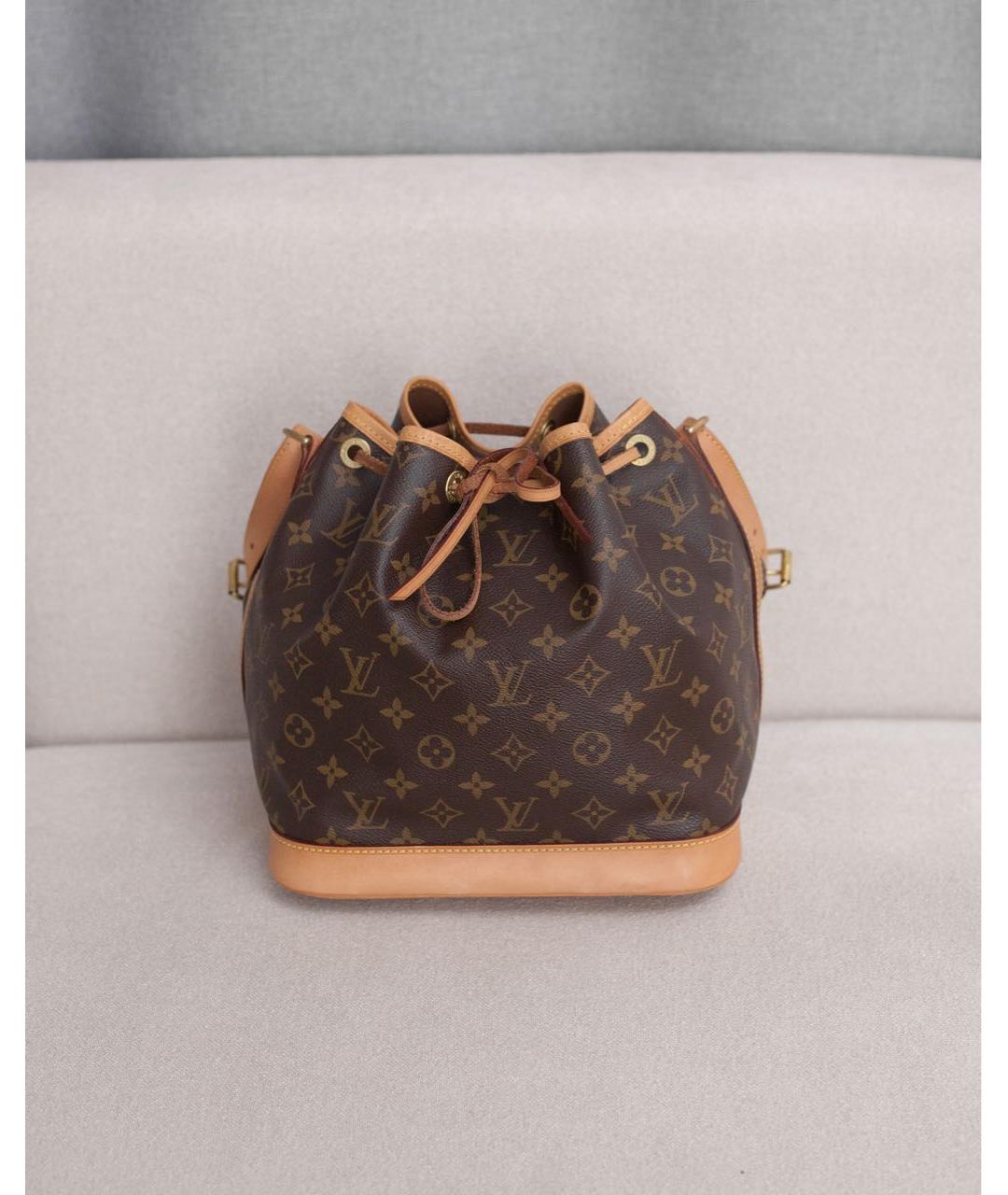 LOUIS VUITTON Коричневая сумка с короткими ручками из канвы, фото 9