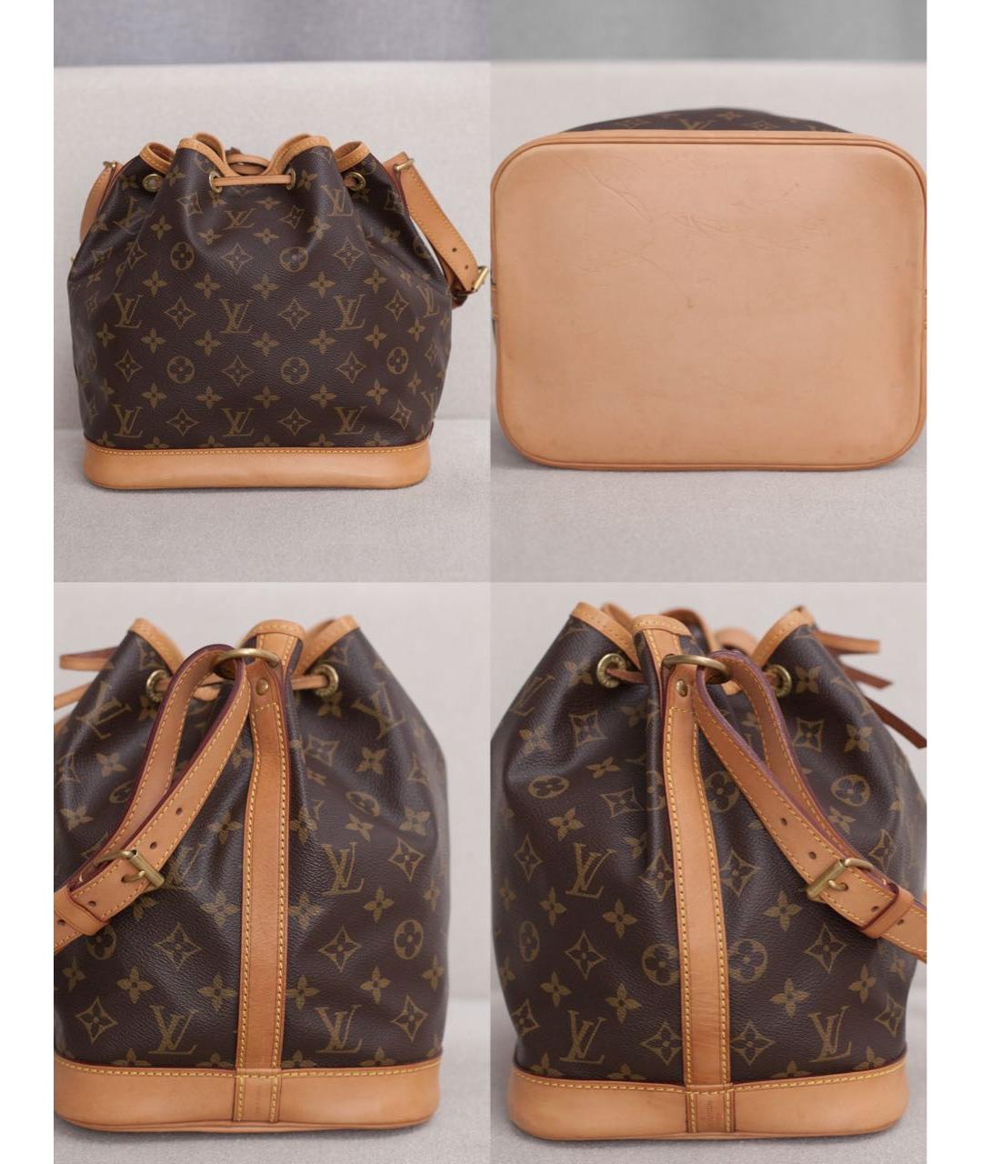 LOUIS VUITTON Коричневая сумка с короткими ручками из канвы, фото 5