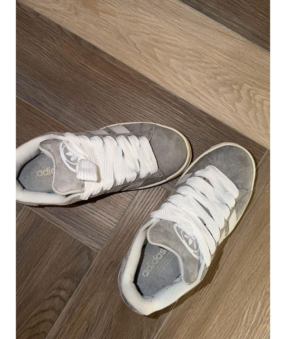 ADIDAS Серые замшевые кеды, фото 2