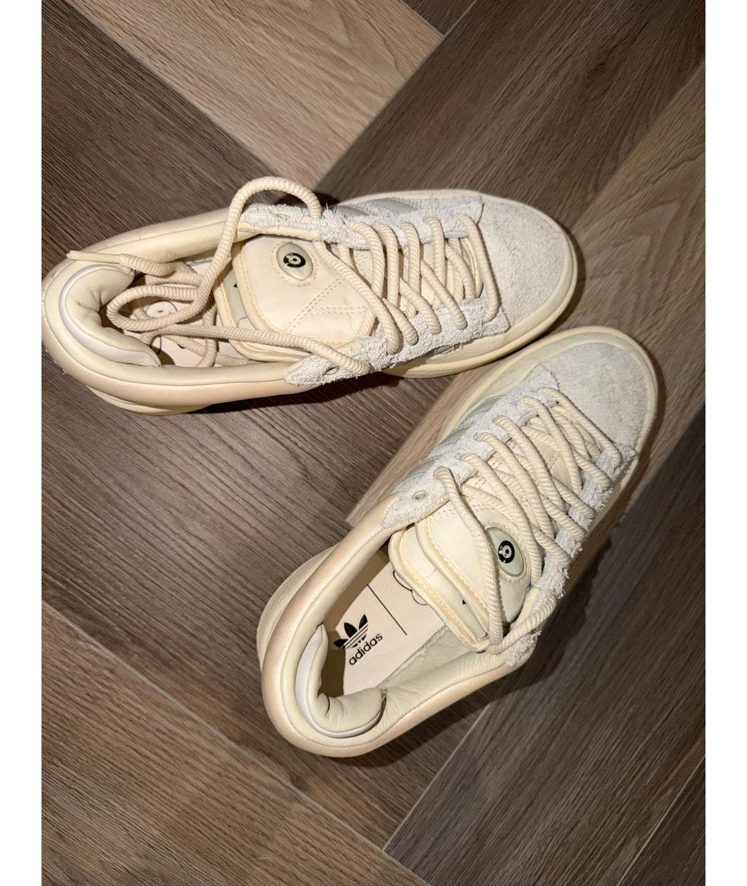 ADIDAS Бежевые замшевые кеды, фото 2