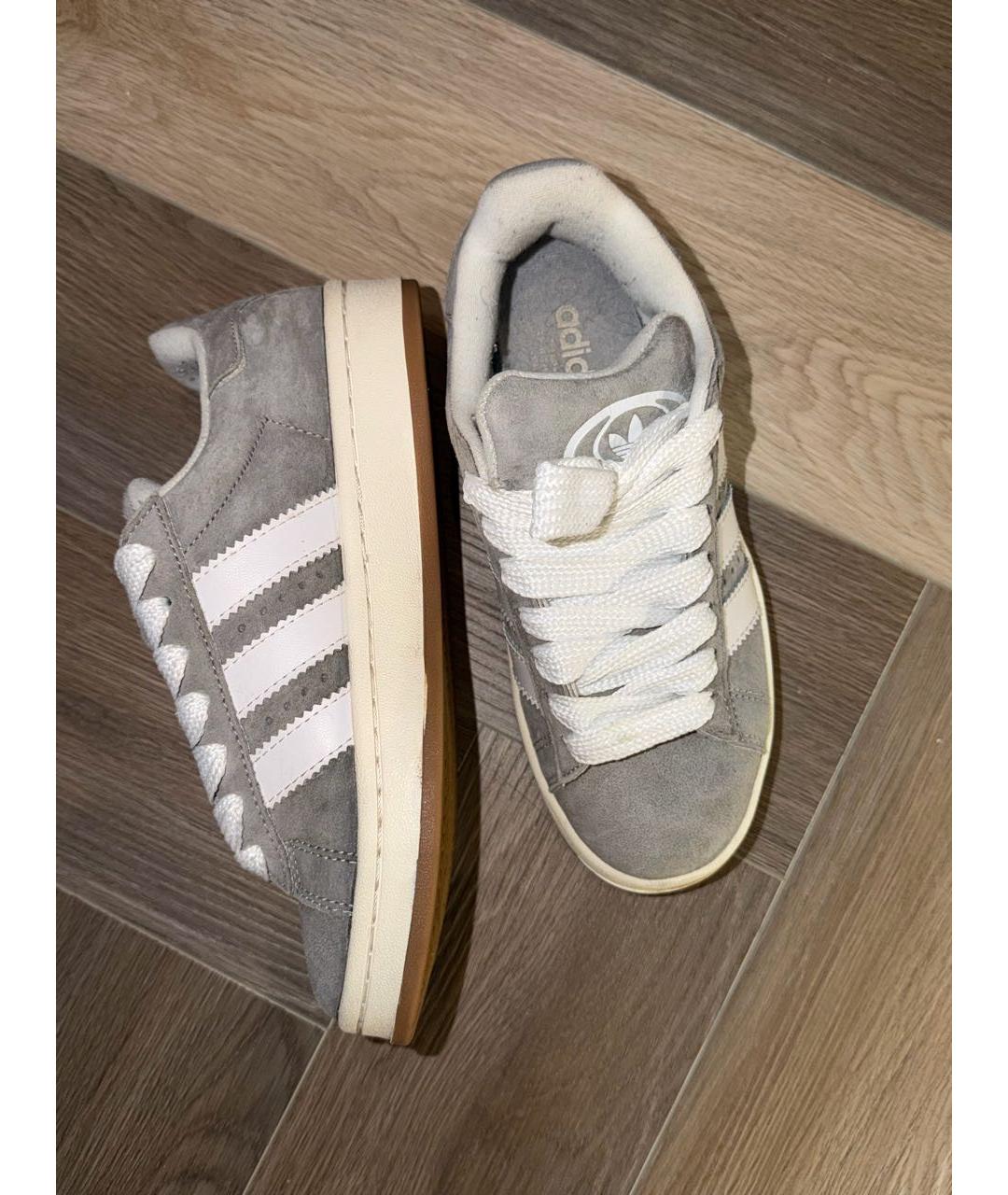 ADIDAS Серые замшевые кеды, фото 4
