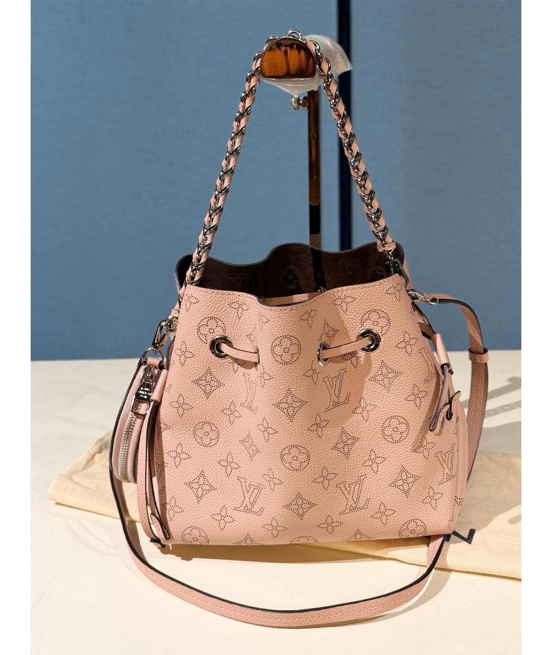 LOUIS VUITTON Розовая сумка тоут из искусственной кожи, фото 4