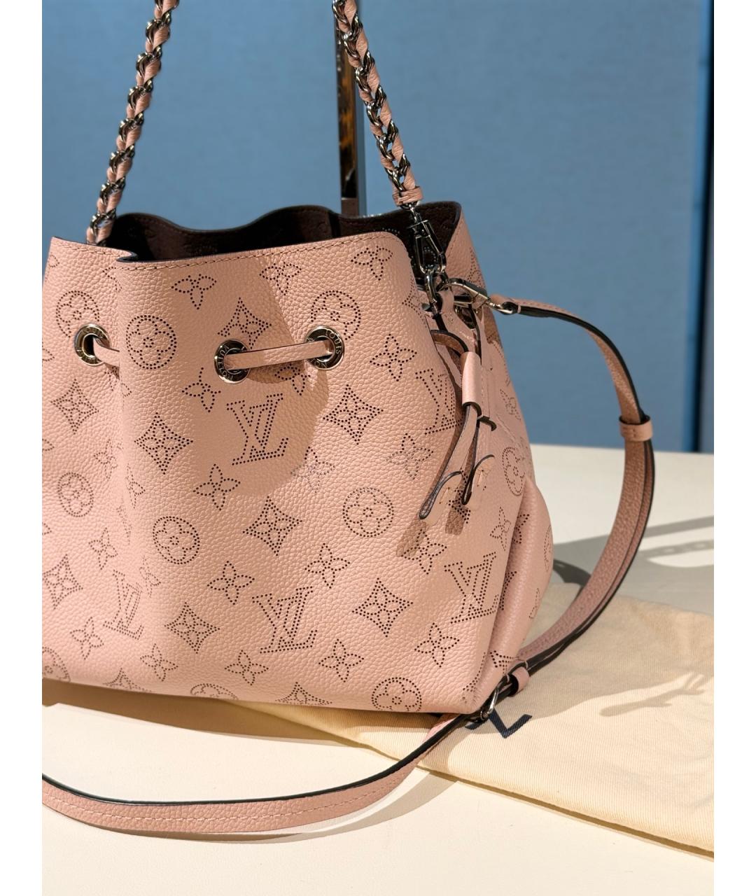 LOUIS VUITTON Розовая сумка тоут из искусственной кожи, фото 2
