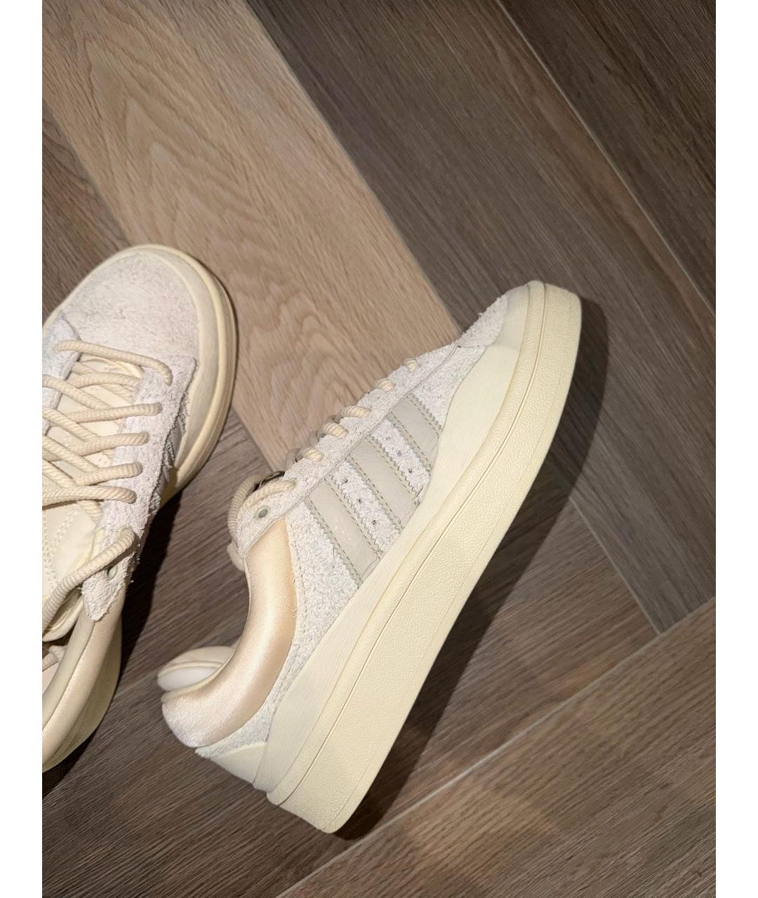 ADIDAS Бежевые замшевые кеды, фото 5