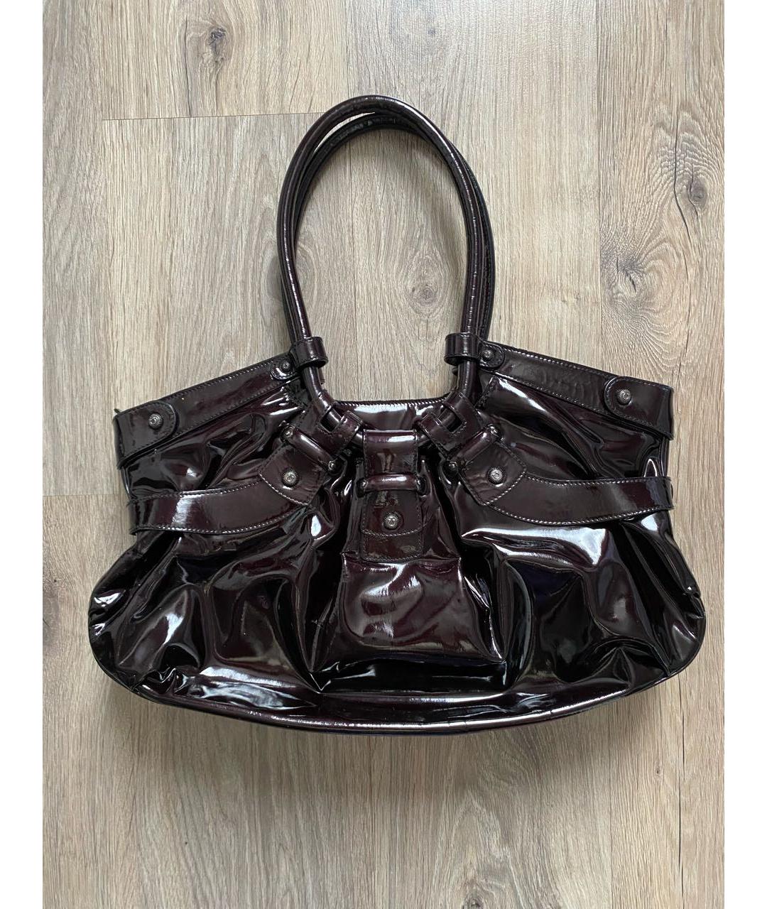 FERRAGAMO Сумка с короткими ручками из лакированной кожи, фото 2