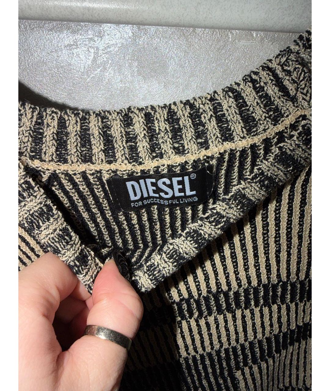DIESEL Бежевый вискозный джемпер / свитер, фото 3
