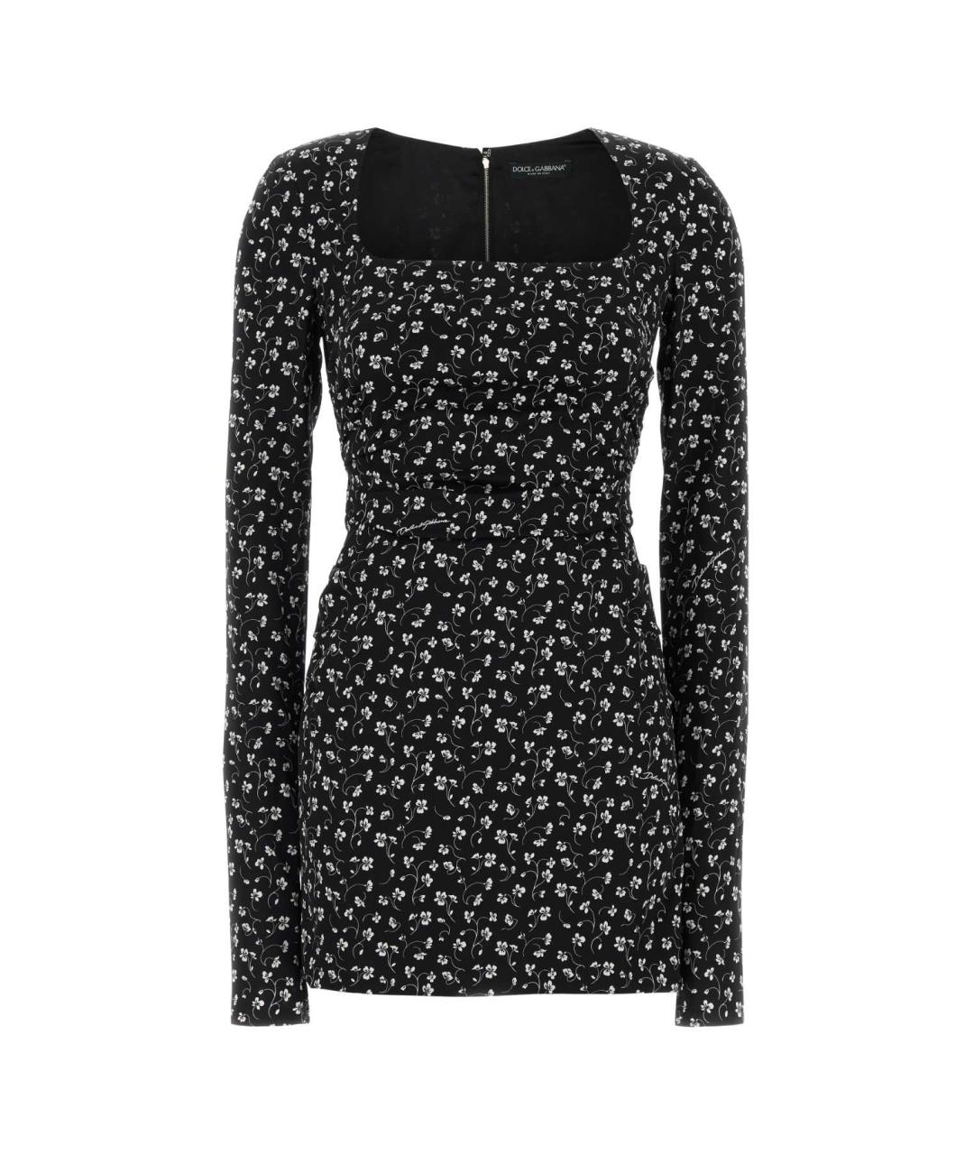 DOLCE&GABBANA Мульти шелковое коктейльное платье, фото 3