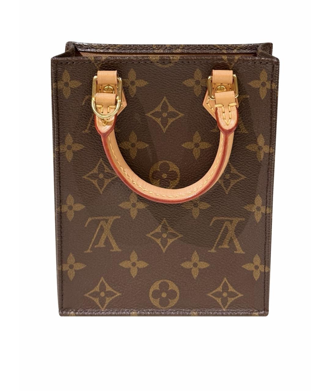 LOUIS VUITTON Коричневая сумка тоут из искусственной кожи, фото 1
