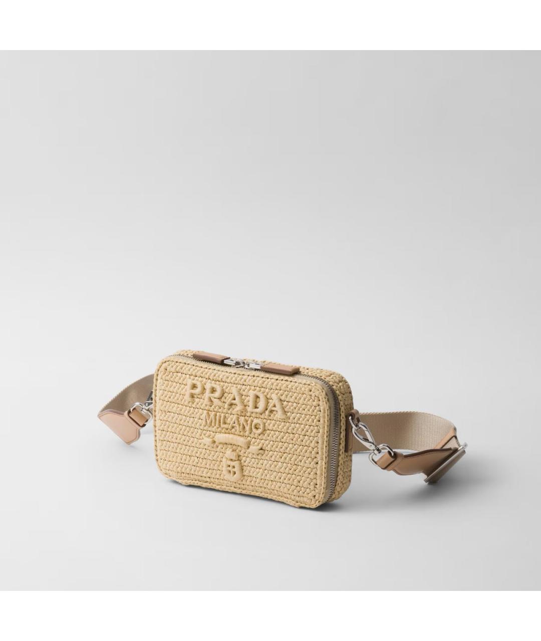 PRADA Бежевая сумка на плечо, фото 3
