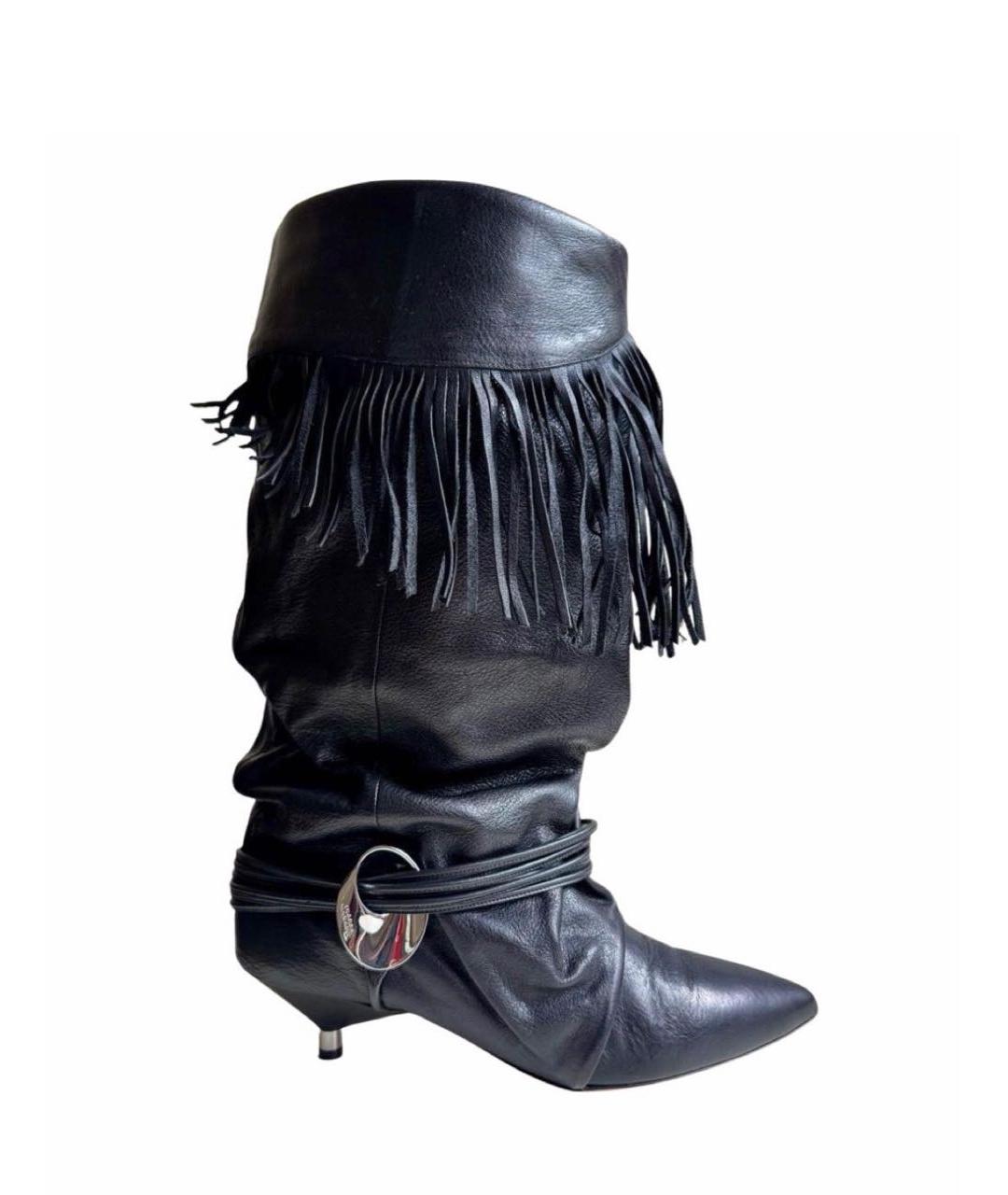 ISABEL MARANT Черные кожаные сапоги, фото 5