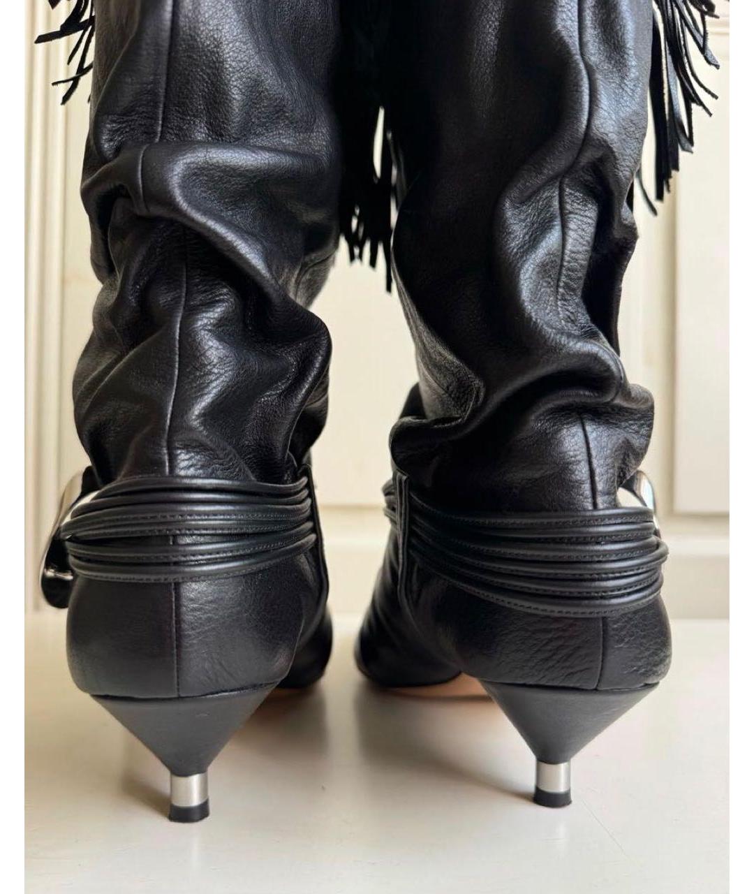ISABEL MARANT Черные кожаные сапоги, фото 4