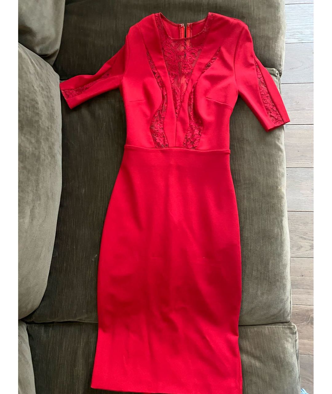 PHILIPP PLEIN Красное вискозное вечернее платье, фото 2