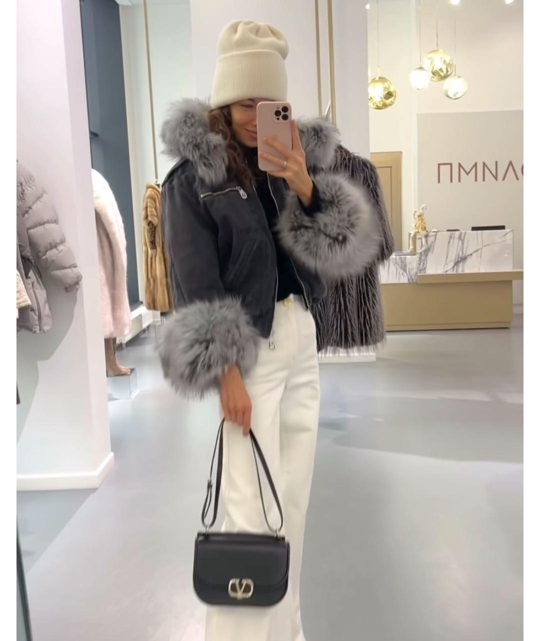 BLUMARINE Антрацитовая куртка, фото 7