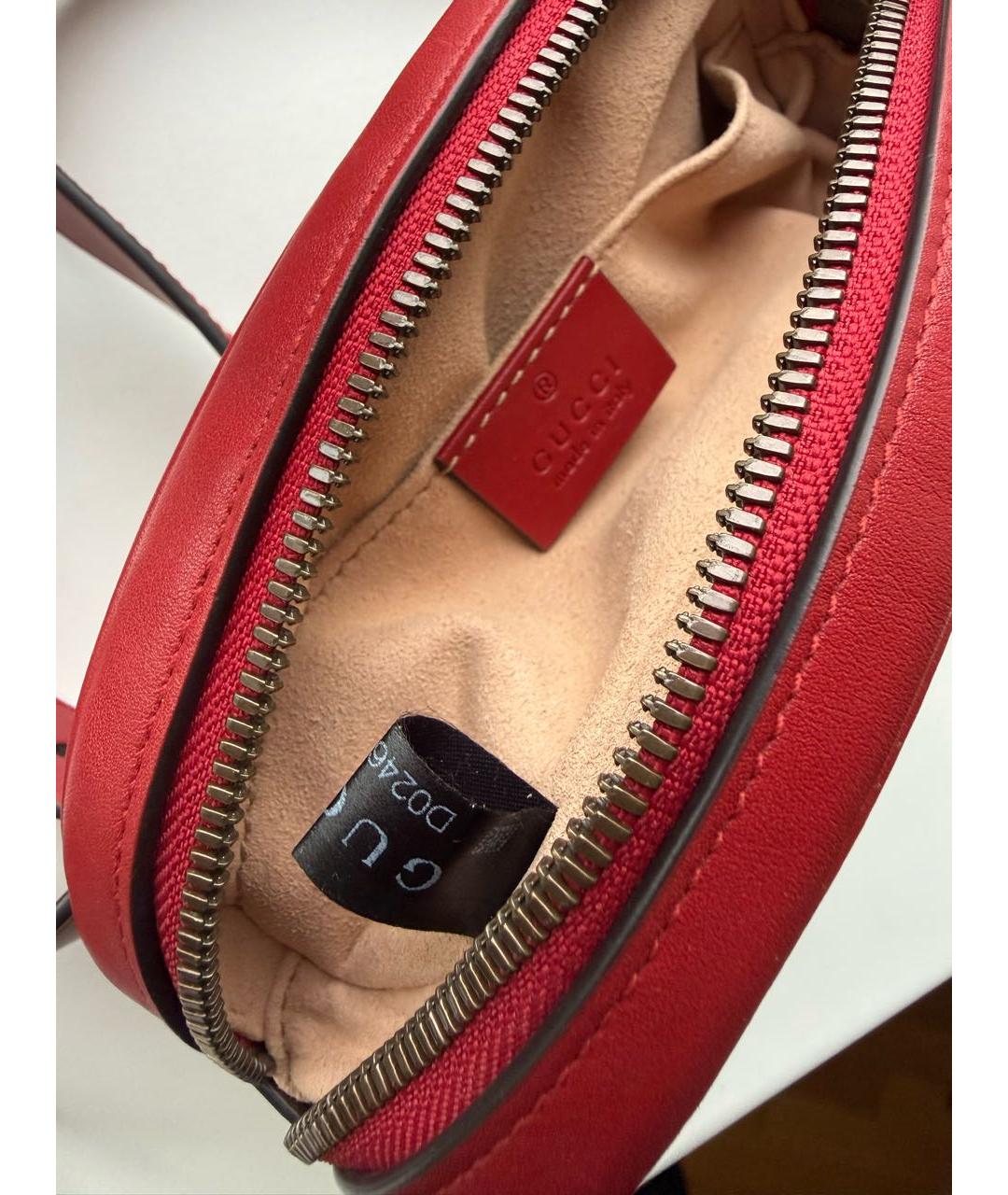 GUCCI Красная кожаная поясная сумка, фото 7