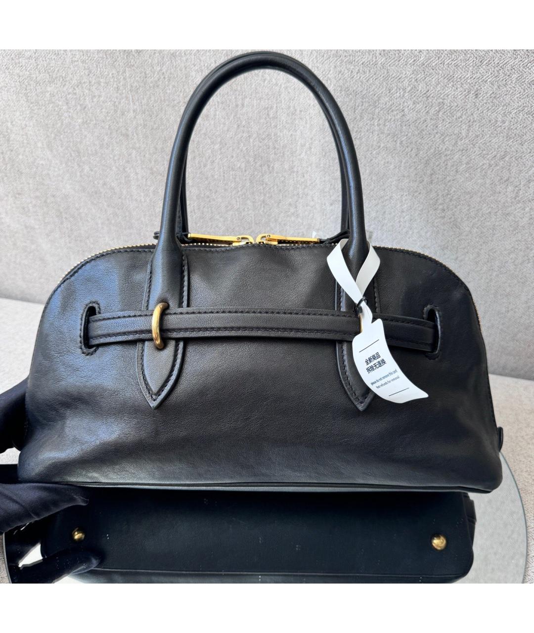 MIU MIU Черная сумка тоут из искусственной кожи, фото 2