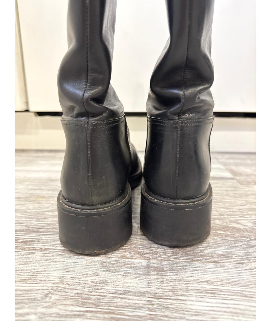 GUCCI Черные кожаные сапоги, фото 4