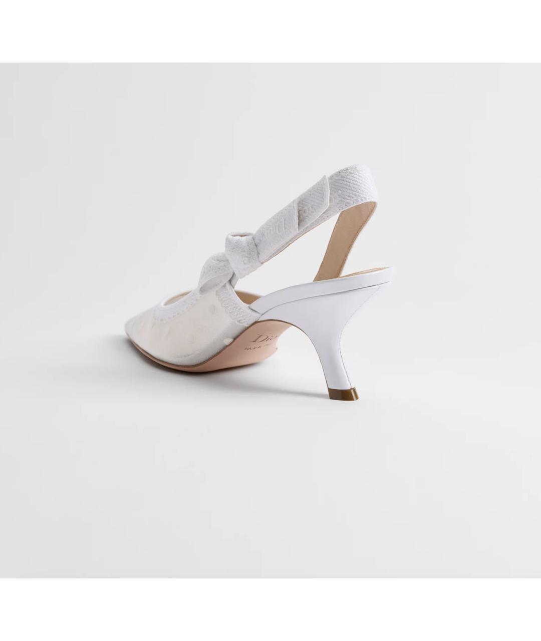 CHRISTIAN DIOR Белые текстильные туфли, фото 3
