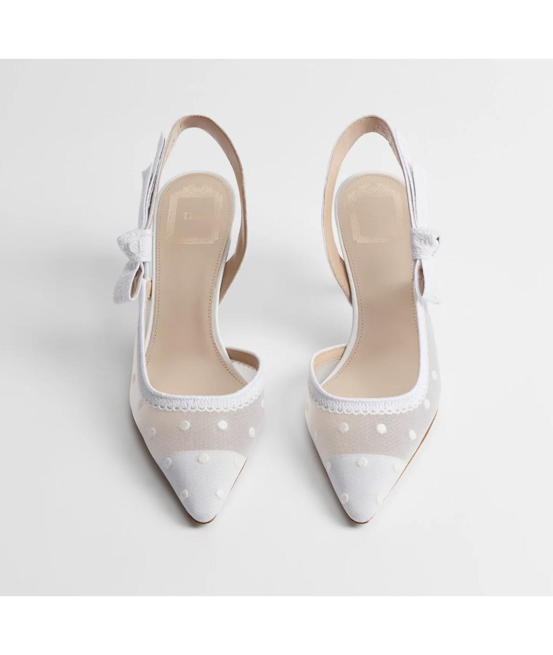 CHRISTIAN DIOR Белые текстильные туфли, фото 2
