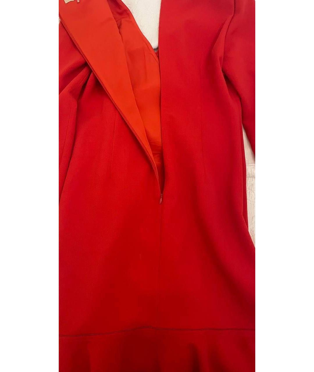 EMILIO PUCCI Красное шерстяное коктейльное платье, фото 3