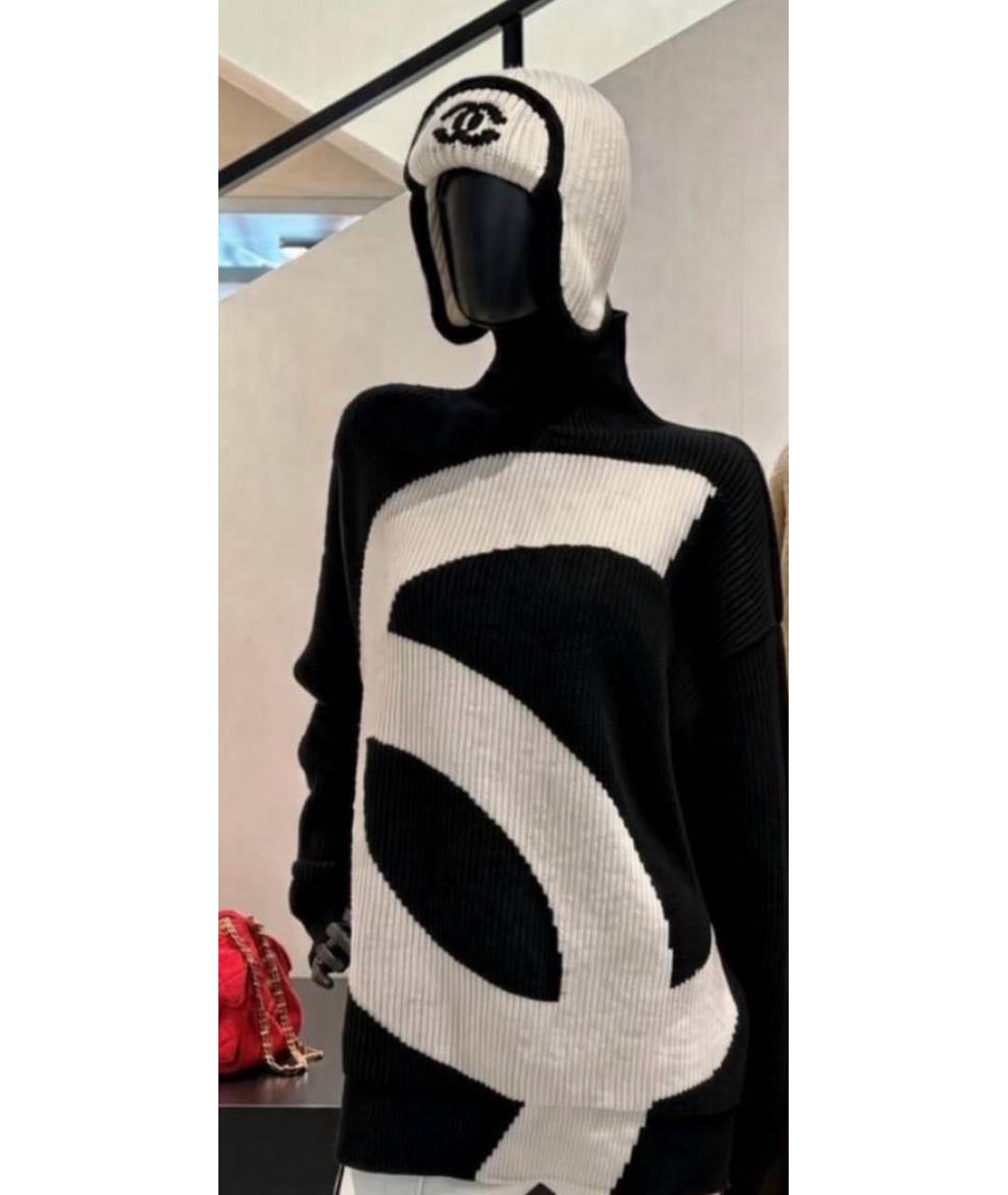 CHANEL Черный джемпер / свитер, фото 4