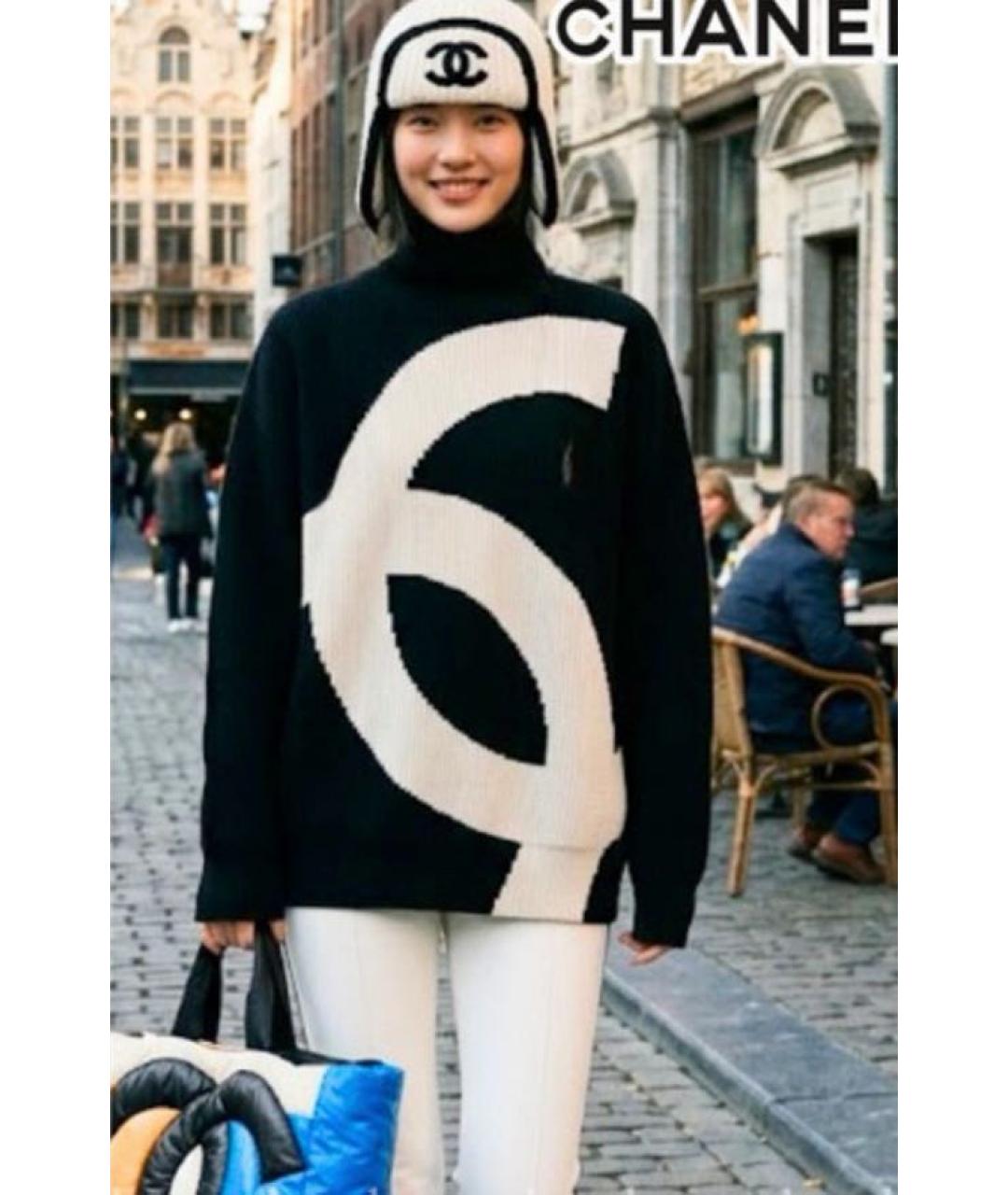 CHANEL Черный джемпер / свитер, фото 3