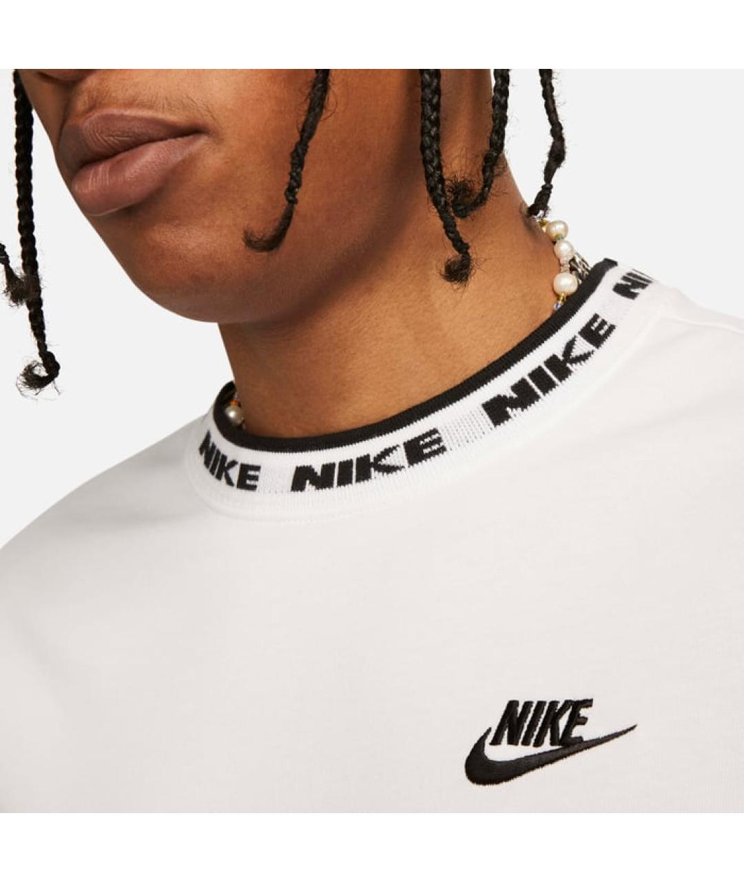 NIKE Белая хлопковая футболка, фото 10