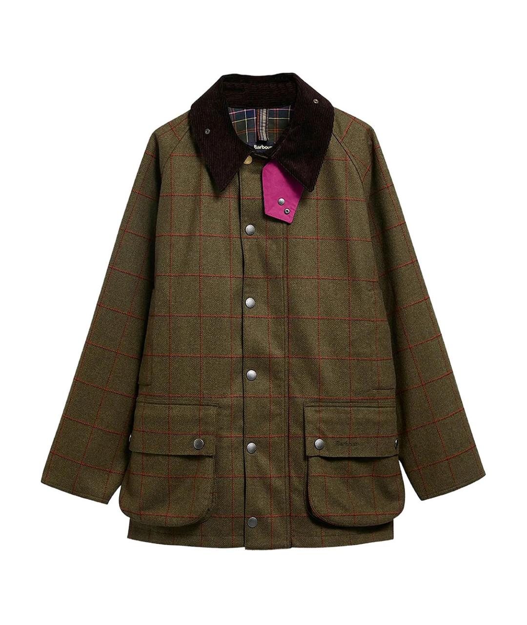 BARBOUR Зеленая шерстяная куртка, фото 3