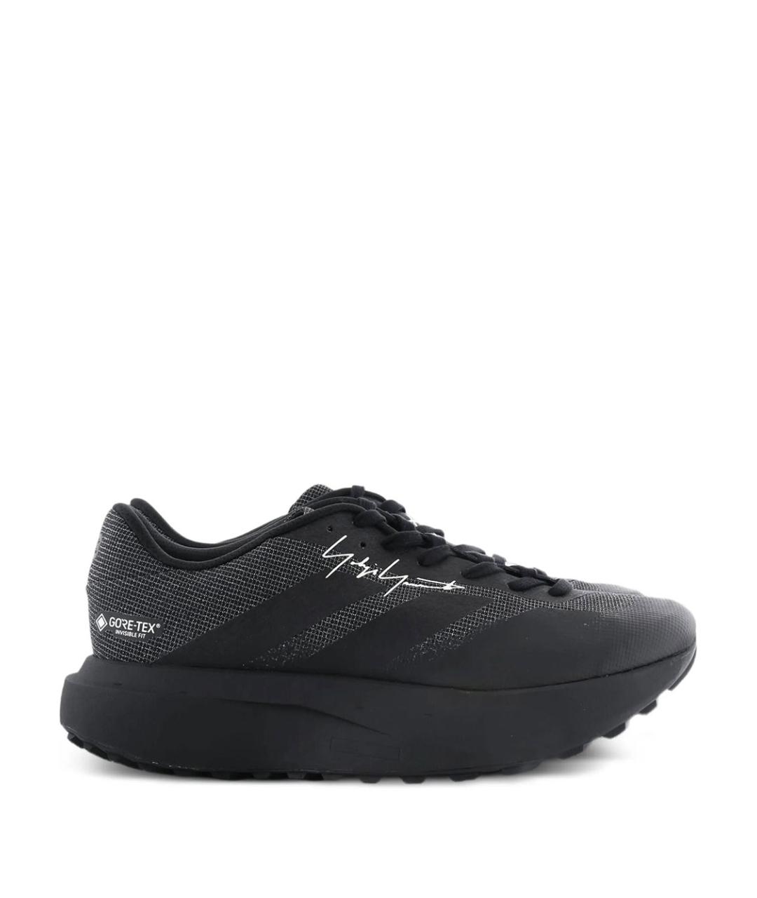 Y-3 Черные текстильные низкие кроссовки / кеды, фото 1