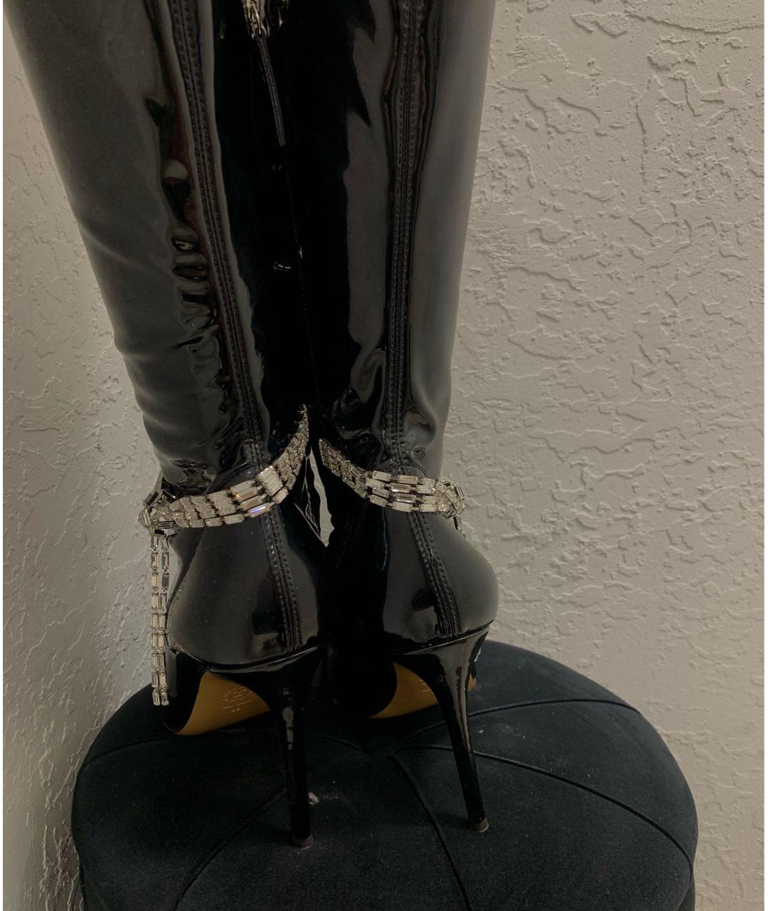 ALEXANDRE VAUTHIER Черные кожаные ботфорты, фото 4