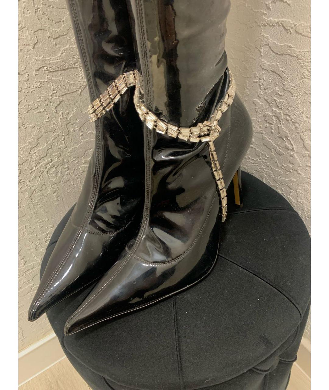ALEXANDRE VAUTHIER Черные кожаные ботфорты, фото 3