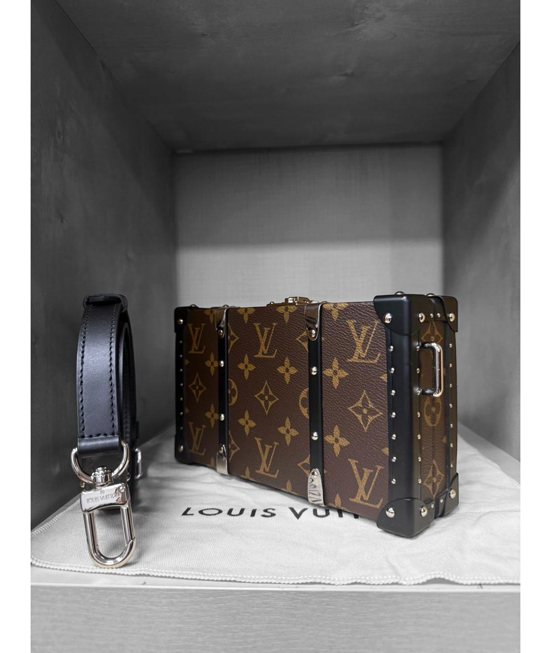 LOUIS VUITTON Коричневая сумка через плечо из канвы, фото 2