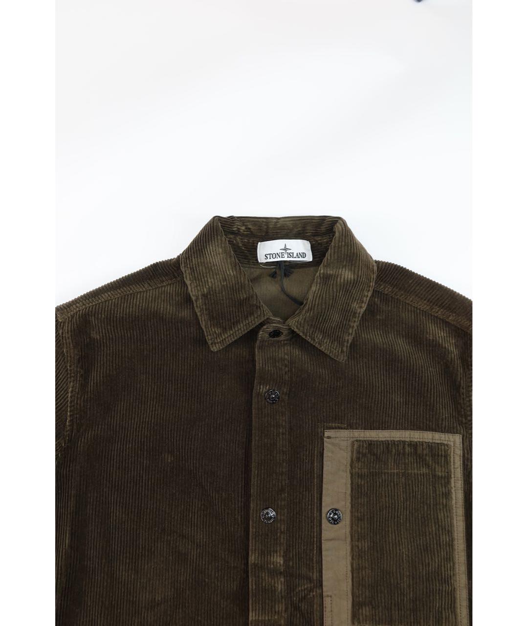 STONE ISLAND Хаки хлопковая куртка, фото 4