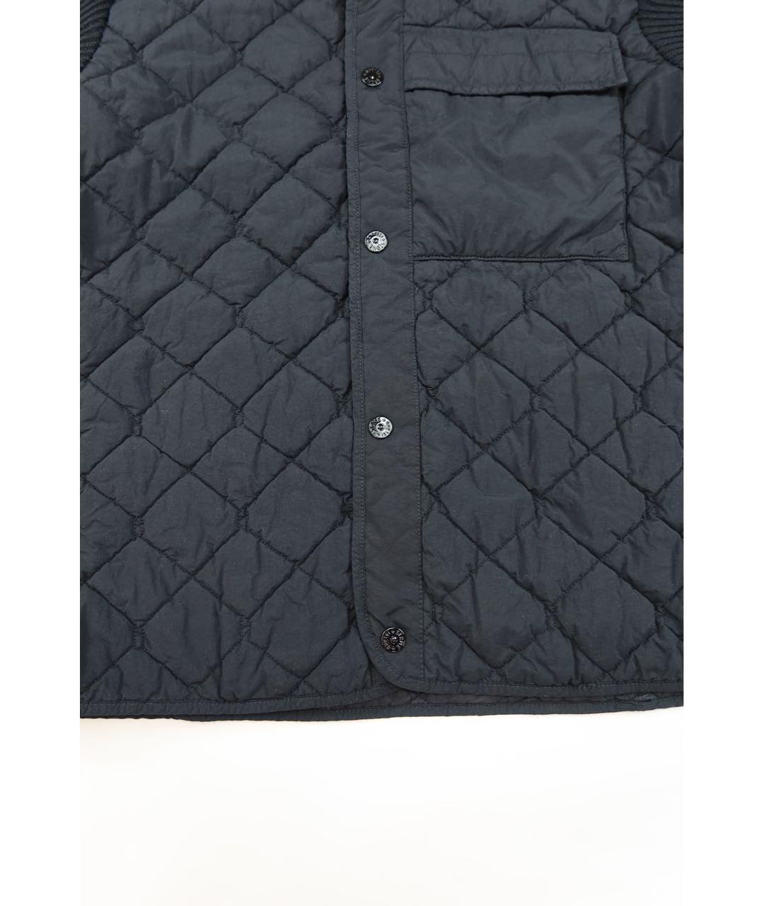STONE ISLAND Черная шерстяная куртка, фото 3