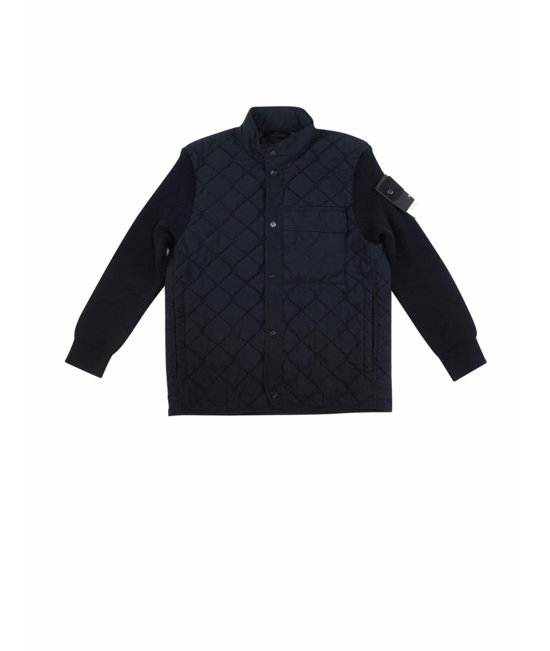STONE ISLAND Черная шерстяная куртка, фото 1