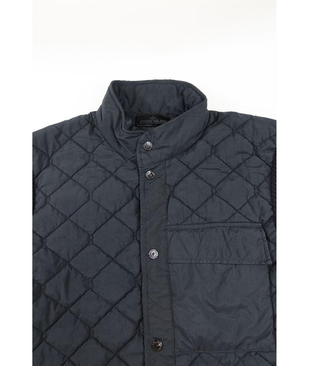 STONE ISLAND Черная шерстяная куртка, фото 4