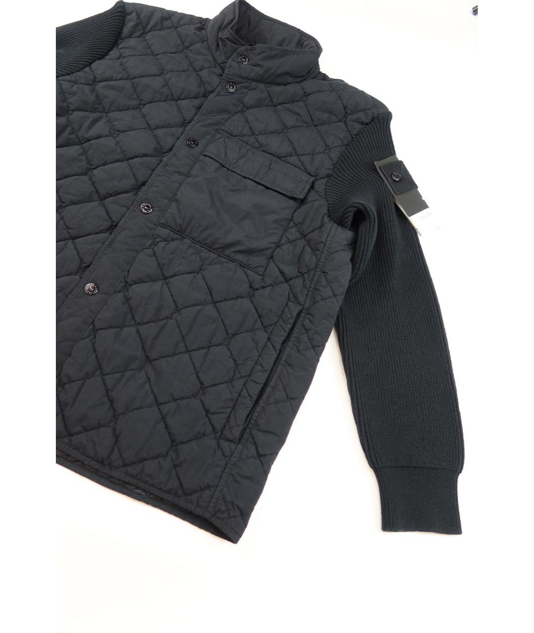 STONE ISLAND Черная шерстяная куртка, фото 2