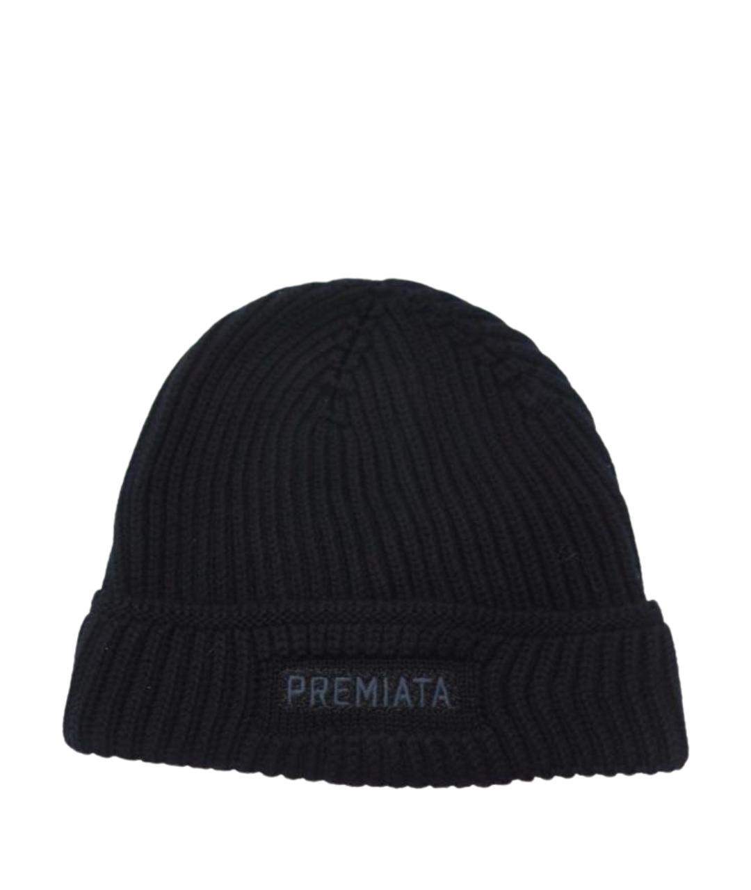 PREMIATA Черная шерстяная шапка, фото 1