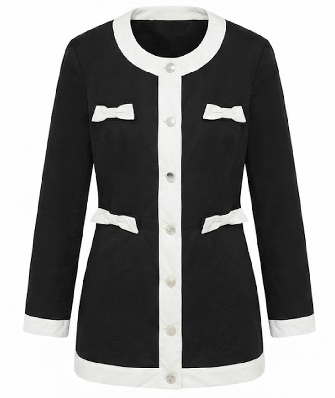 LOVE MOSCHINO Черная вискозная куртка, фото 1