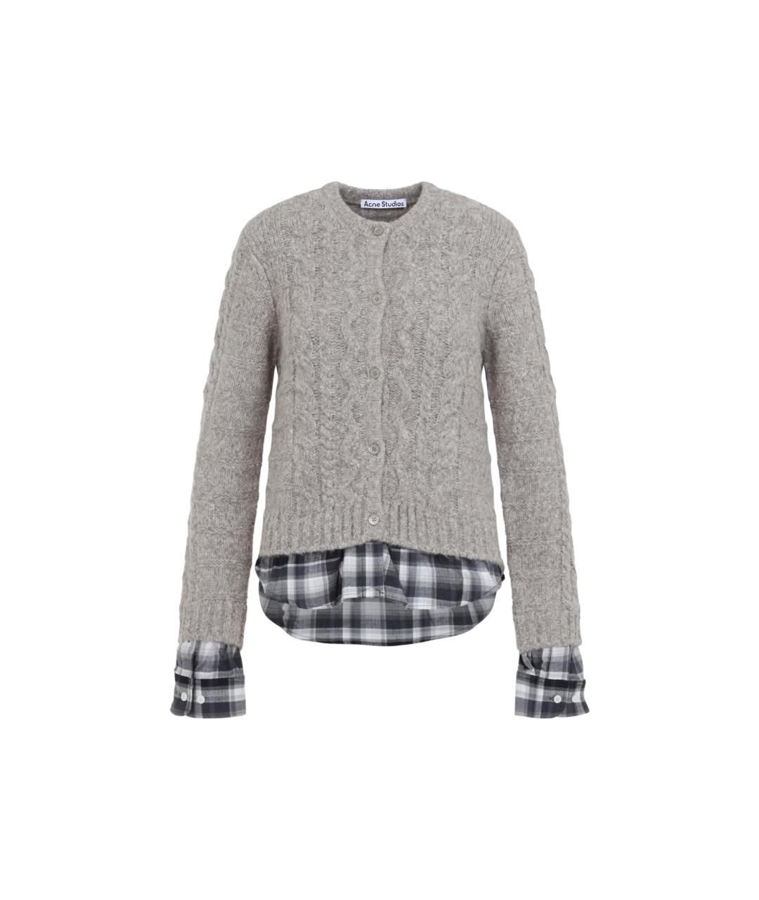 ACNE STUDIOS Мульти шерстяной кардиган, фото 5