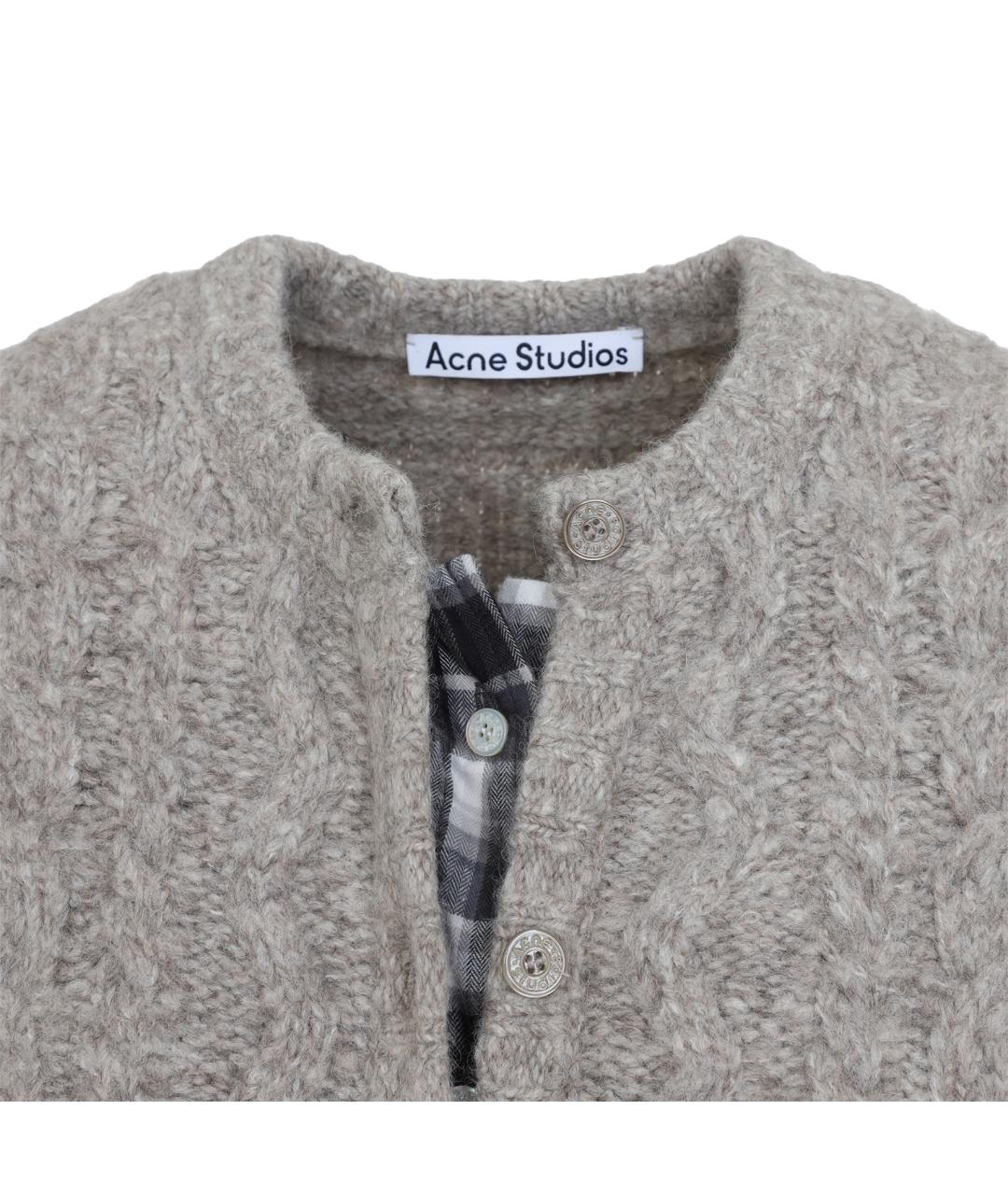 ACNE STUDIOS Мульти шерстяной кардиган, фото 4