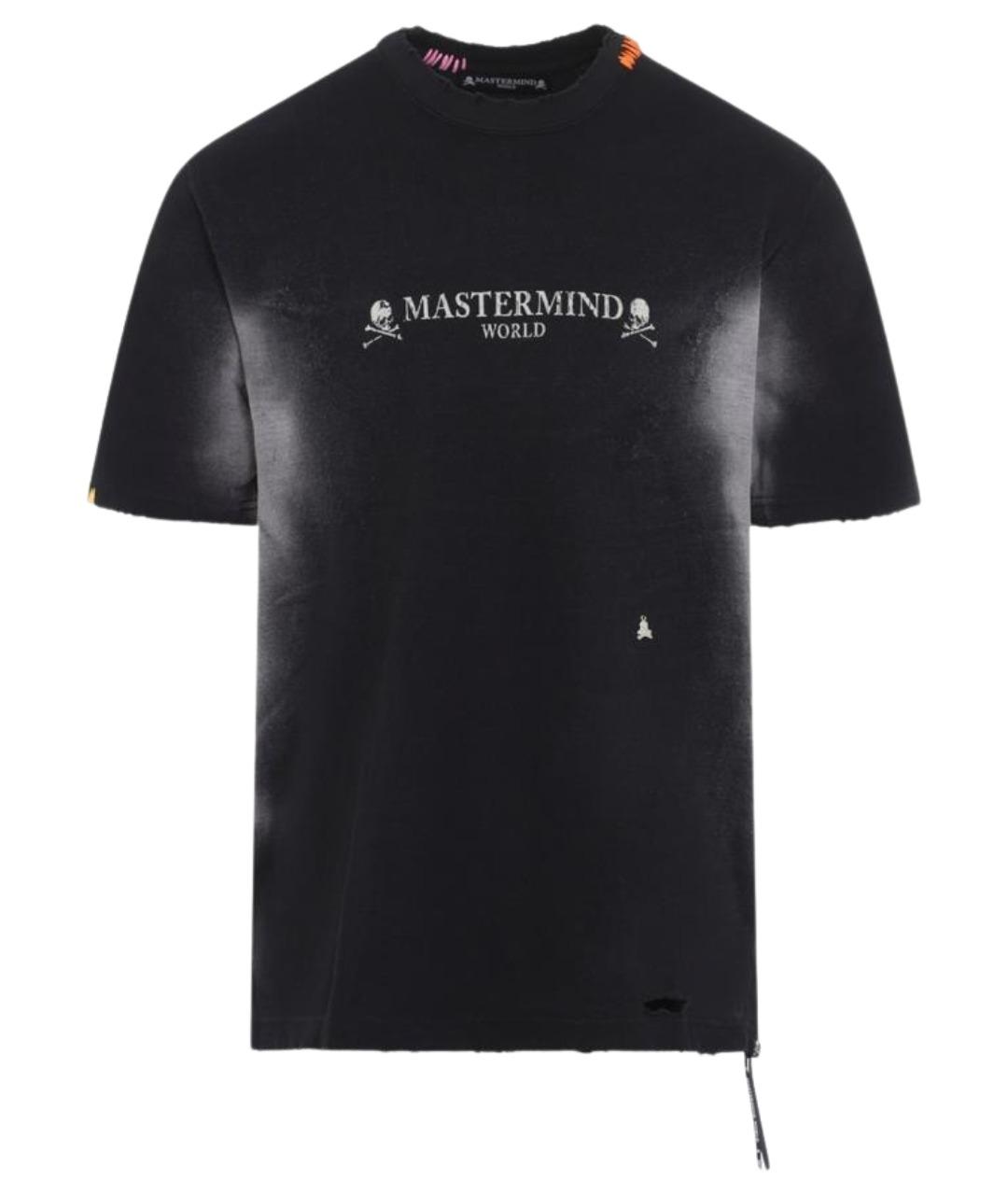 MASTERMIND WORLD Черная хлопковая футболка, фото 1