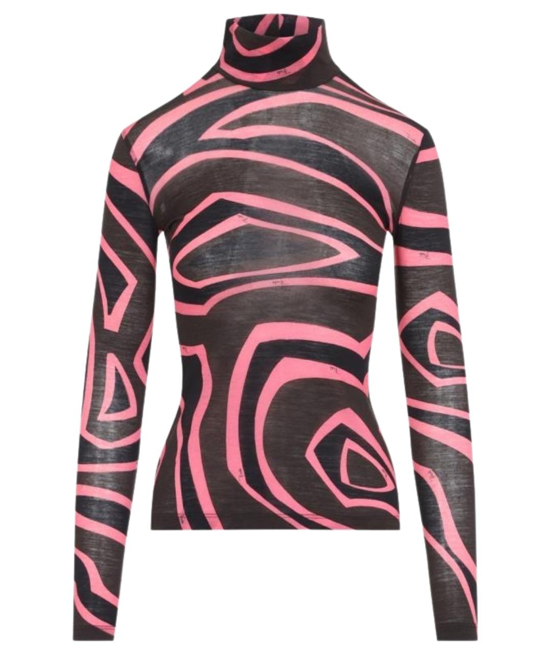 PUCCI Коричневая шерстяная водолазка, фото 1