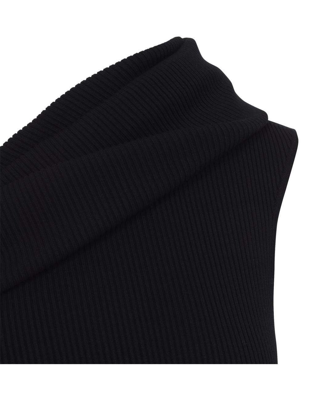 RICK OWENS Черное полиэстеровое коктейльное платье, фото 3