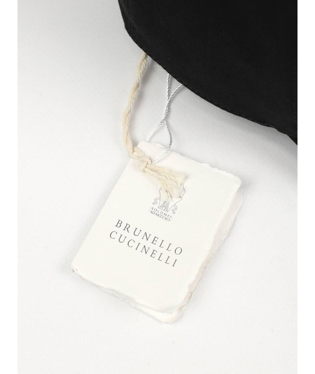 BRUNELLO CUCINELLI Черная хлопковая кепка/бейсболка, фото 7