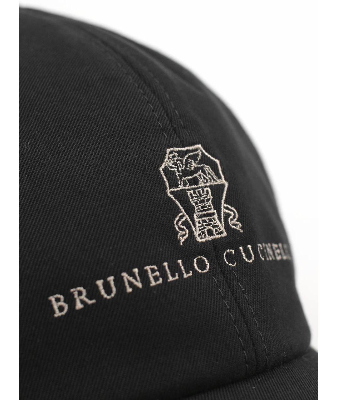 BRUNELLO CUCINELLI Черная хлопковая кепка/бейсболка, фото 4