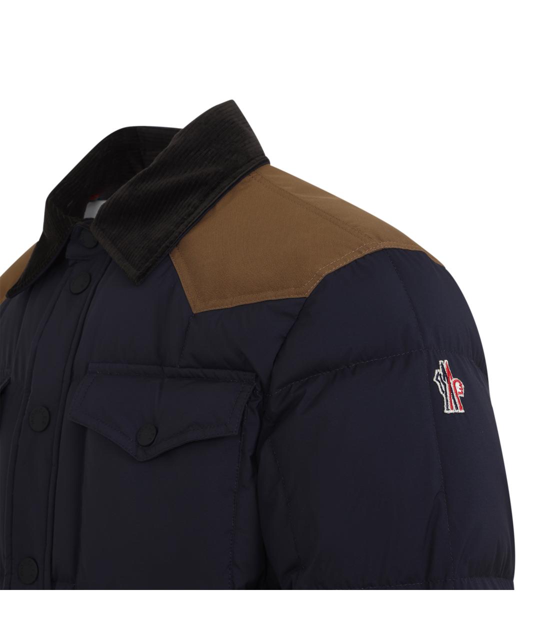 MONCLER GRENOBLE Синяя хлопковая куртка, фото 3