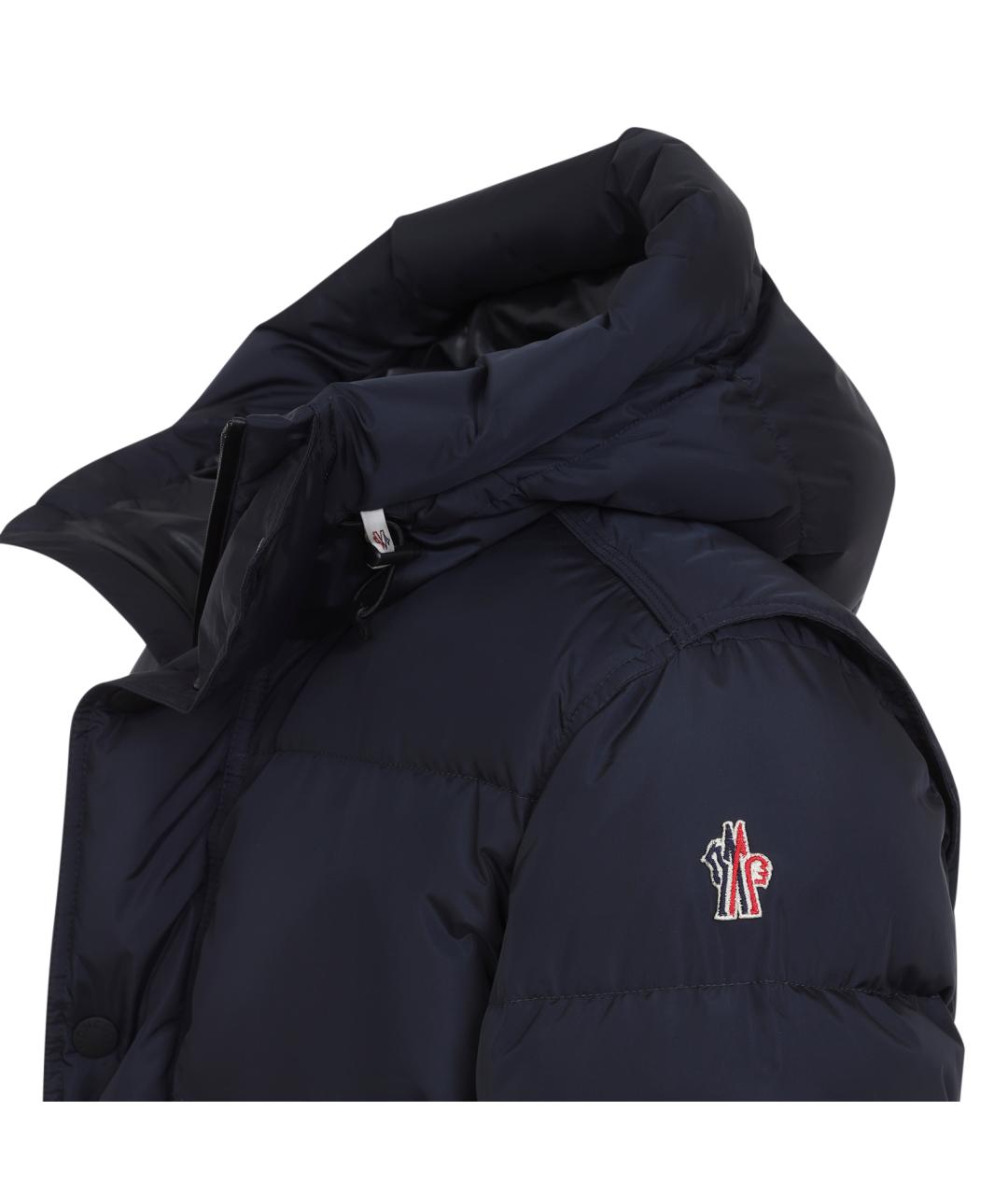 MONCLER GRENOBLE Синий полиэстеровый пуховик, фото 4